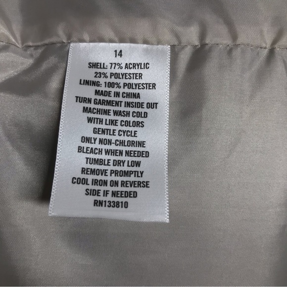 Y2K Aeropostale Faux Fur Button Down Hooded Coat Jacket - Picture 7 of 9